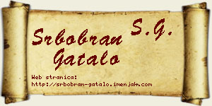 Srbobran Gatalo vizit kartica